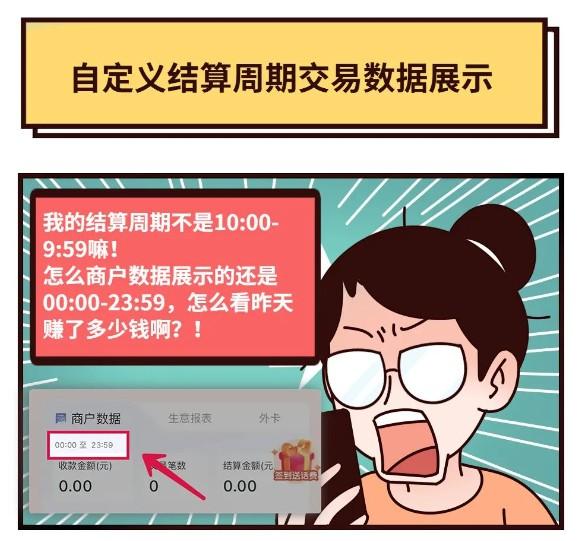 拉卡拉(自定義結算周期交易數據展示)精準掌握交易動態